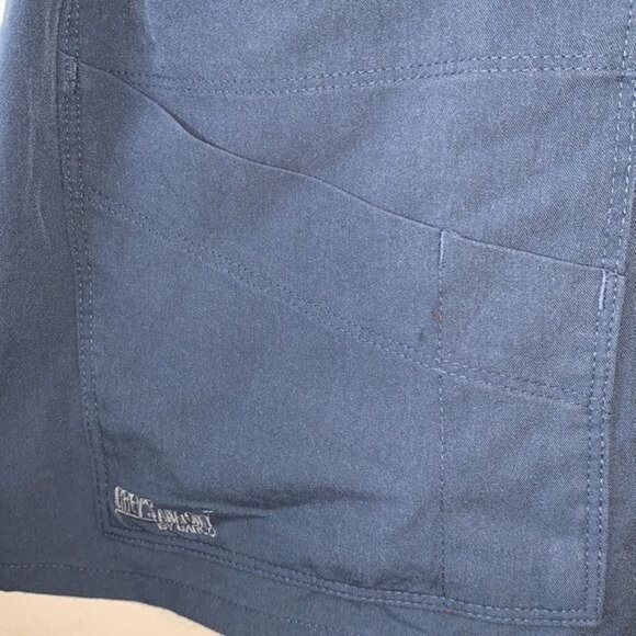 Greys Anatomy By Barco Womens Scrub Top XS Blue Short Sleeve Pockets 77% Polyest - Picture 3 of 6